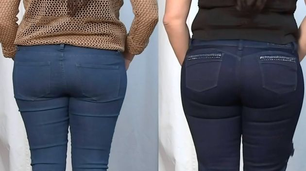 1,屁股会变大 臀部肉肉多穿紧身裤只会让屁股显得更大,那一圈圈的肉很