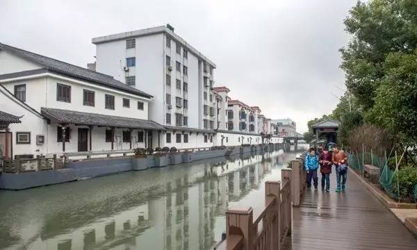 官河新景 在萧山区官河凤凰村段,白墙黛瓦,镂空窗户,挑檐飞角,木质