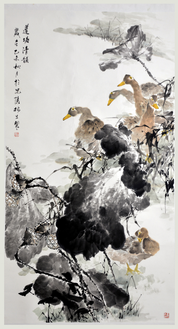 杨旦先生花鸟画:心清格雅 意象丰美