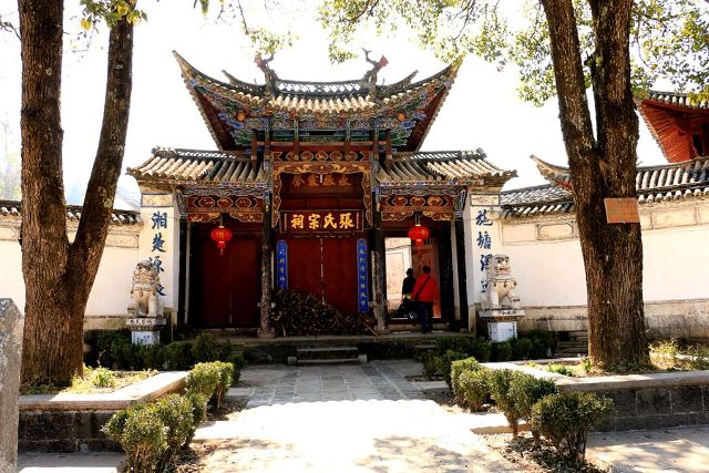 张氏宗祠,始建于清光绪八年(1882年),整体的四合院格局.