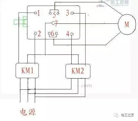 行吊上下限位器接线图图片