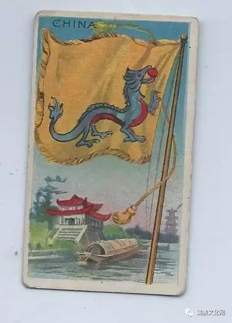 外国烟卡演绎的中国国旗史话之一(黄龙旗)