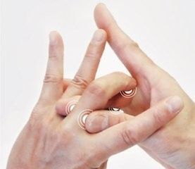 勾中指止鼻血法