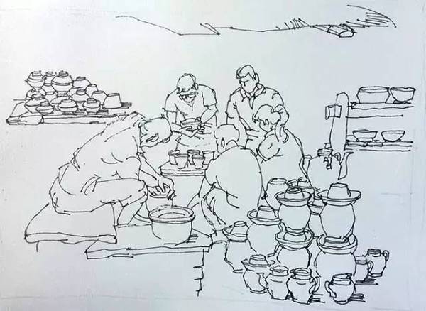 罗克中手绘教程:带上画笔绘生活,手绘制陶过程