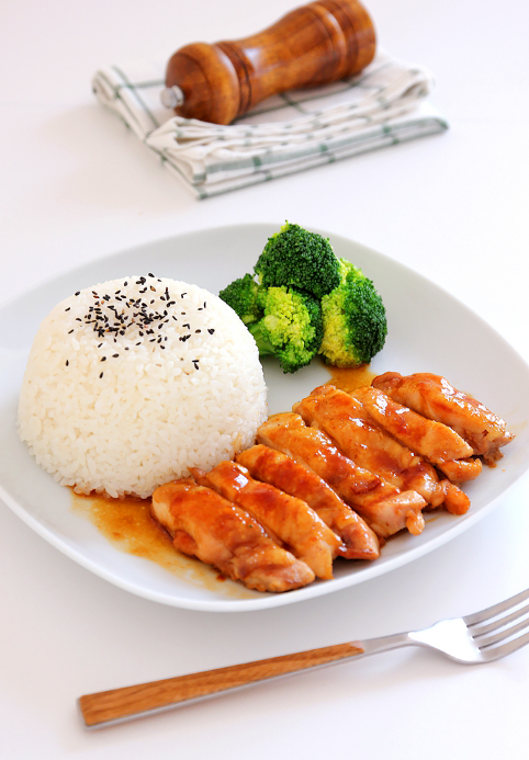 十五分钟搞定一份美味照烧鸡排饭