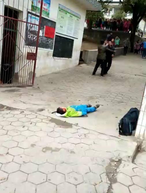 隆回横板桥一小学生被保安砍成重伤,有人拍下现场视频,惨不忍睹!