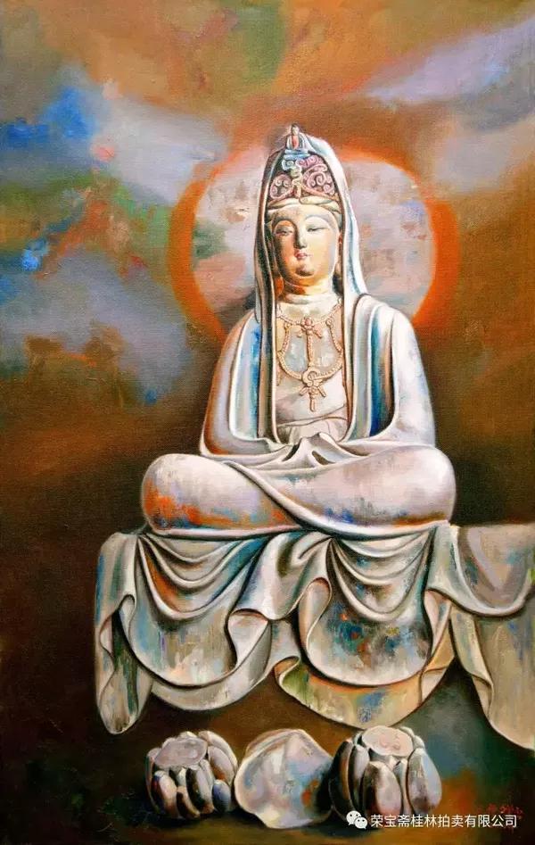 辩音菩萨(2012年) 布面油画 120x180cm