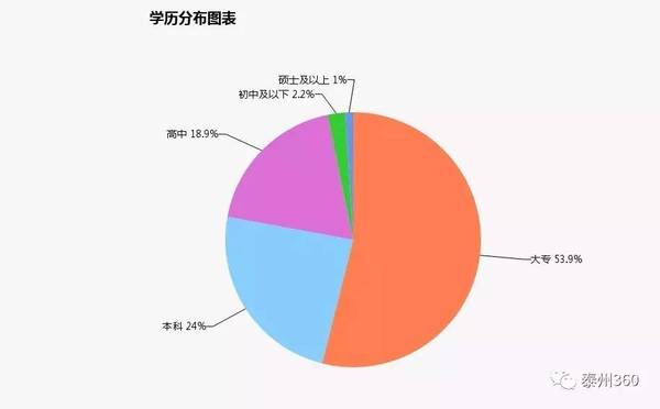 学历分布图表