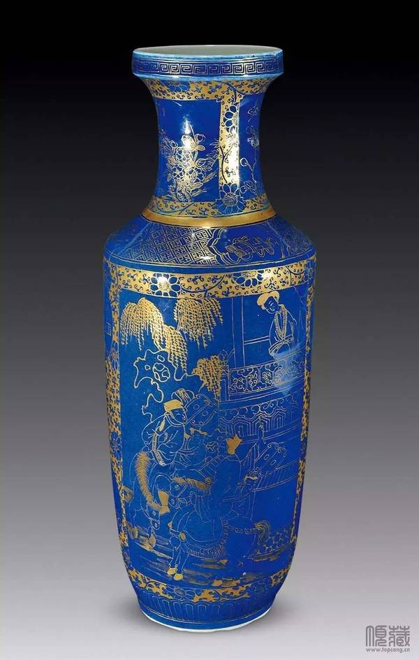 乾隆 掐丝珐琅宝月瓶 棒槌瓶 清 洒兰描金人物博古棒槌瓶 多管瓶