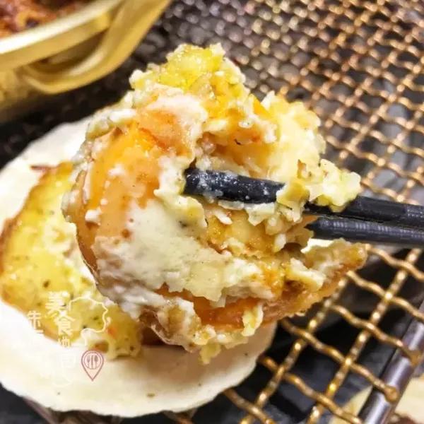 嘤嘤嘤, 贝柱的口感是丝状,扇贝黄偏扎实