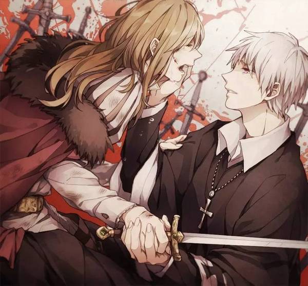 壁纸| 基尔伯特·贝什米特&伊丽莎白·海德薇莉(黑塔利亚)@448期