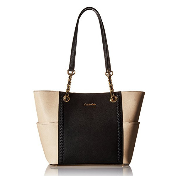 calvin klein 卡文克莱 saffiano tote 女士单肩手提包 海淘