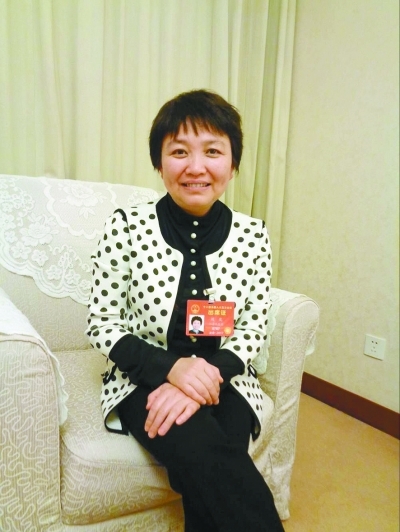 全国人大代表,省住建厅厅长周岚.肖姗摄