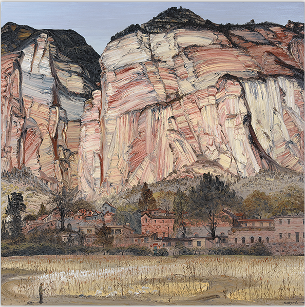 林峰:西出阳关天地阔 39x39cm