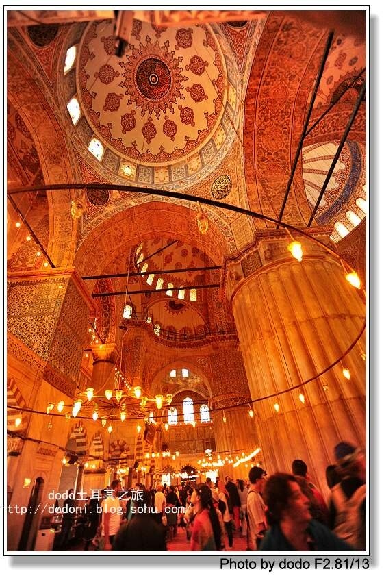 伊斯坦布尔蓝色清真寺(blue mosque)