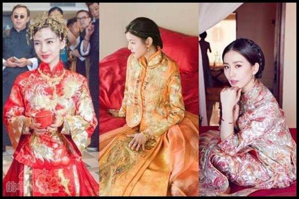 每个中国女人都想穿的中式嫁衣,色彩艳丽