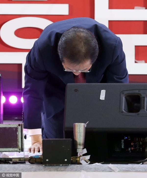 朴槿惠刚入狱,洪准杓便当选韩国总统候选人.