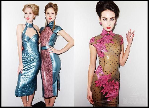 余罪大嫂穿乳胶旗袍秒变春丽,另类中国风太sexy!