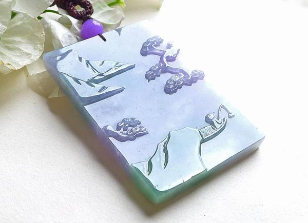 上亿年沉淀下来的灵魂 宛若人间仙境的翡翠山水牌 时尚频道 手机搜狐