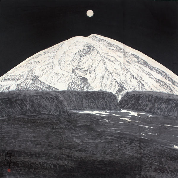 山水 247×122 ▲ lot 046 刘柏荣《水乡》 油画 47×56 ▲ lot 058