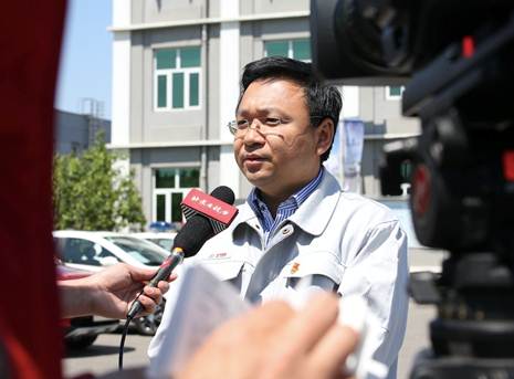 北汽集团副总经理张建勇 活动后,北京汽车集团有限公司副总经理张建勇