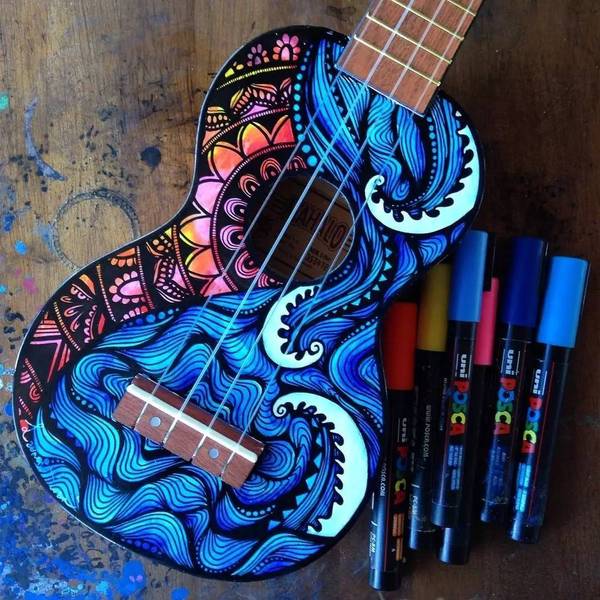 创意diy丨浪漫的夏威夷小吉他