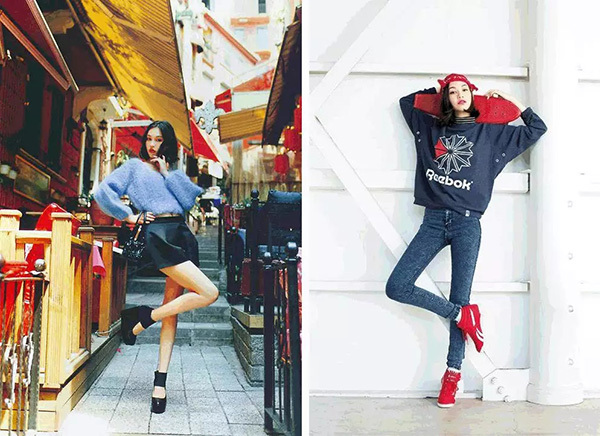 我们组合一下:双手叉腰/摸头   腿部数字4 =