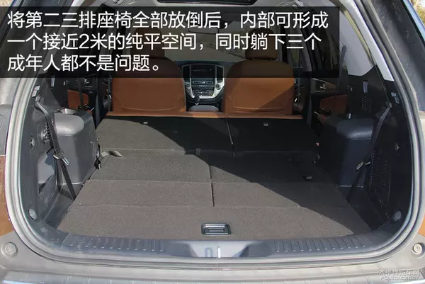 作为一款中大型7座suv,长安cs95较大的车身尺寸能够保证充裕的车内