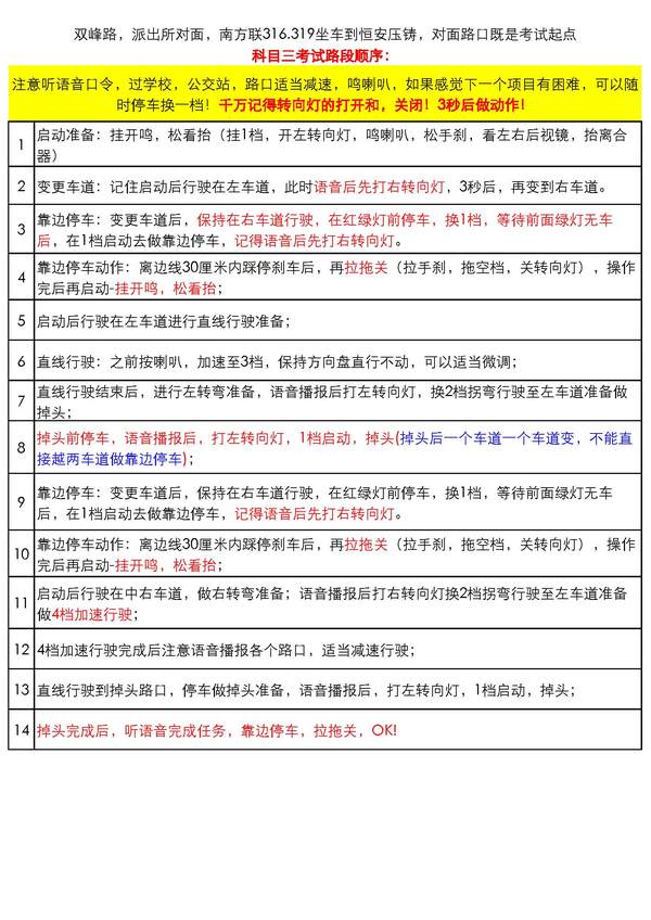 义乌科目三路考的小伙伴,福利来了