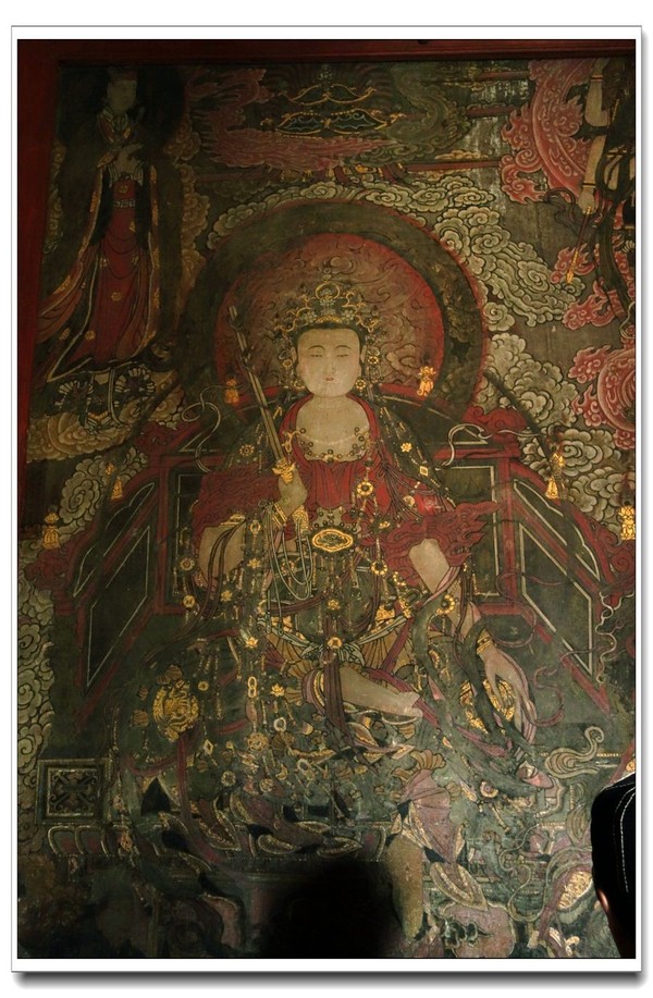 新津观音寺壁画——文殊菩萨