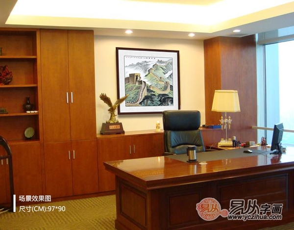 王健林办公室都挂长城山水画,这藏有什么秘密