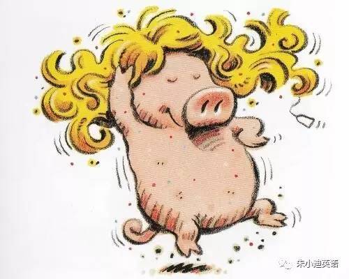 apigandawig. 这头猪戴上了一顶假发.