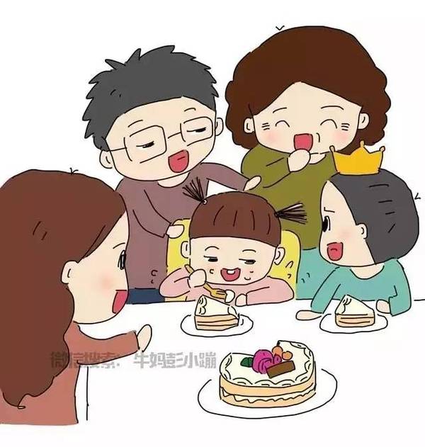 (不管谁过生日,最开心的永远是她, 对吃货来说,节日就是吃吃吃)