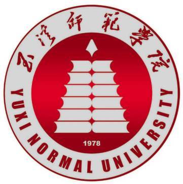 大理大學校徽主色調為藍色,中間主圖案由半邊藍色地球和紅色地球構成