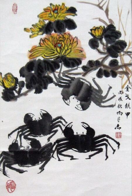 100岁上将向守志国画作品:老当益壮,画作大气!