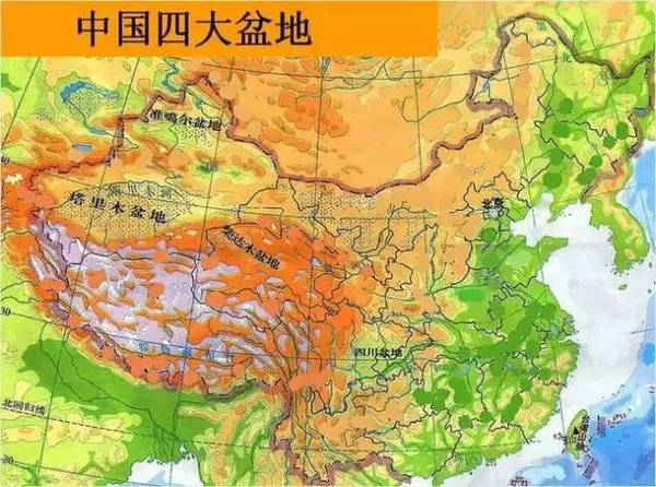 中国盆地地图位置图片