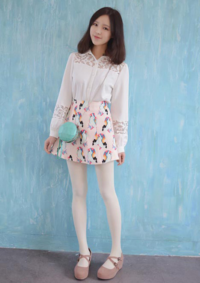 小清新的——白色丝袜