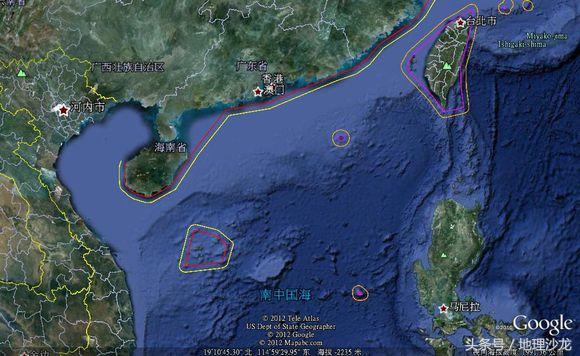 (局部区域图) 到1972年,南美秘鲁等国家带头,为保护其沿海渔业资源,把