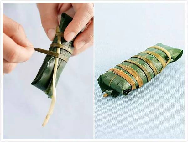 step  用线绳将粽子捆绑结实即可. no.2 南方四角粽