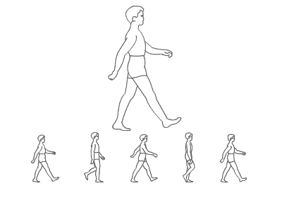 正确的走路姿势动图图片