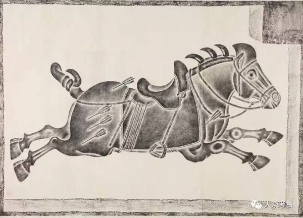 唐昭陵六骏之什伐赤 高130cm 宽185-201cm