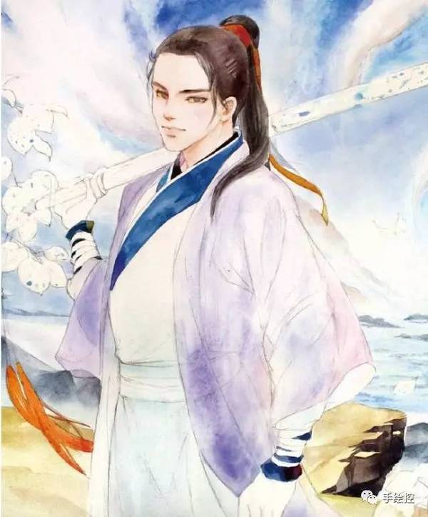 从草稿到上色,超详细人物水彩教程!古风美少年垂手可得