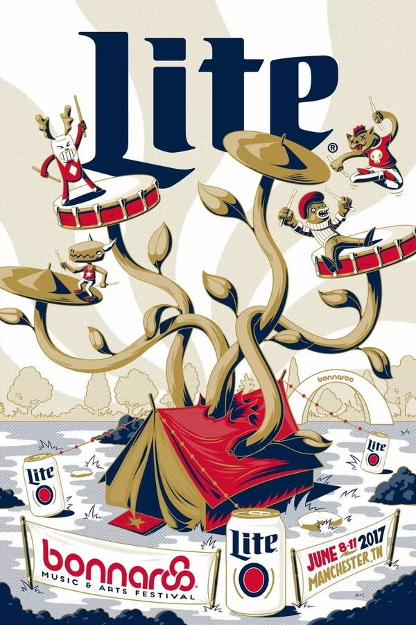 插画|复古色彩 纸上摇滚