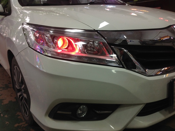 本田灯光太暗怎么改 凌派大灯升级 广州专业改灯