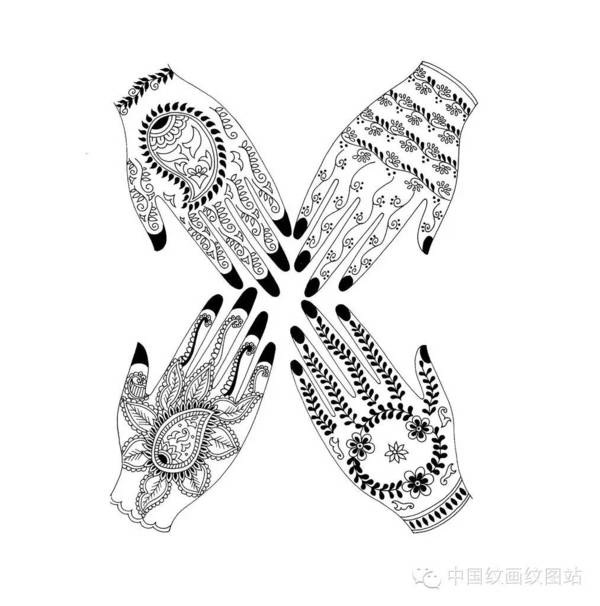 印度海纳图腾的花纹大全,让你大开眼界