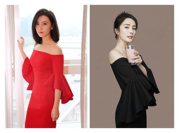 高圆圆杨幂同露脐装扮,相差7岁一个靓丽一个尴尬