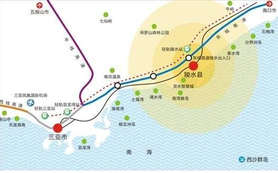 岛外客户出行,主要靠的还是空运,陵水南距三亚凤凰机场85公里,北距