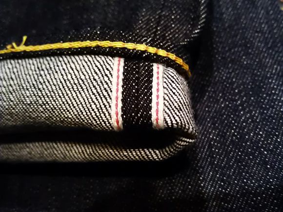 日本福神EVISU NO1原色牛仔裤第一次脱浆全