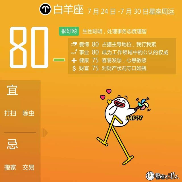 17年7月24日 7月30日星座运势 新闻频道 手机搜狐